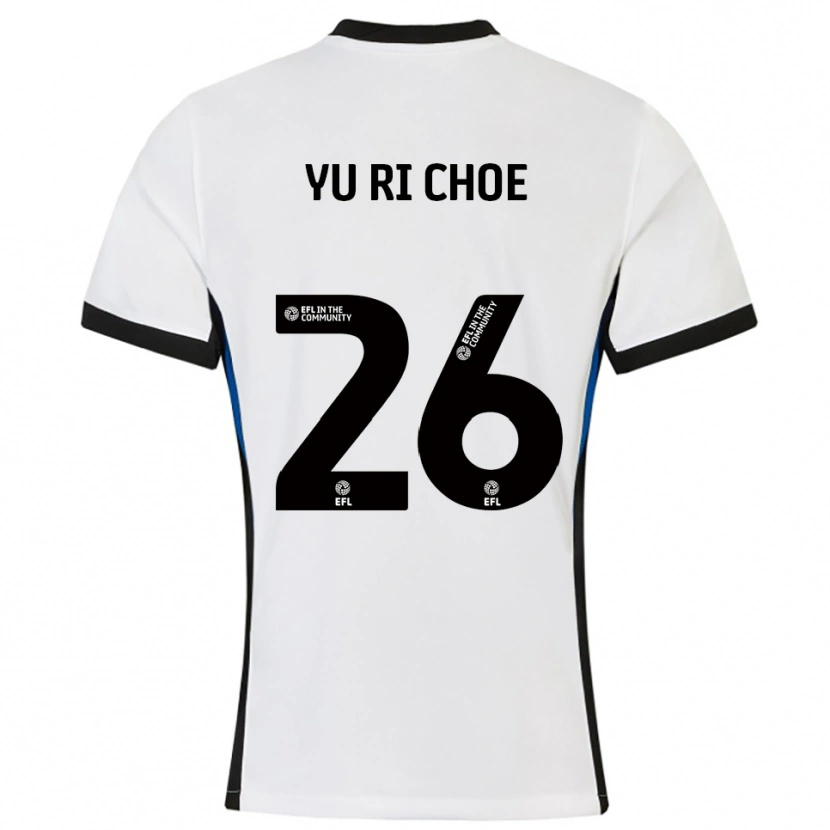 Danxen Dames Yu-Ri Choe #26 Wit Blauw Uitshirt Uittenue 2025/26 T-Shirt België