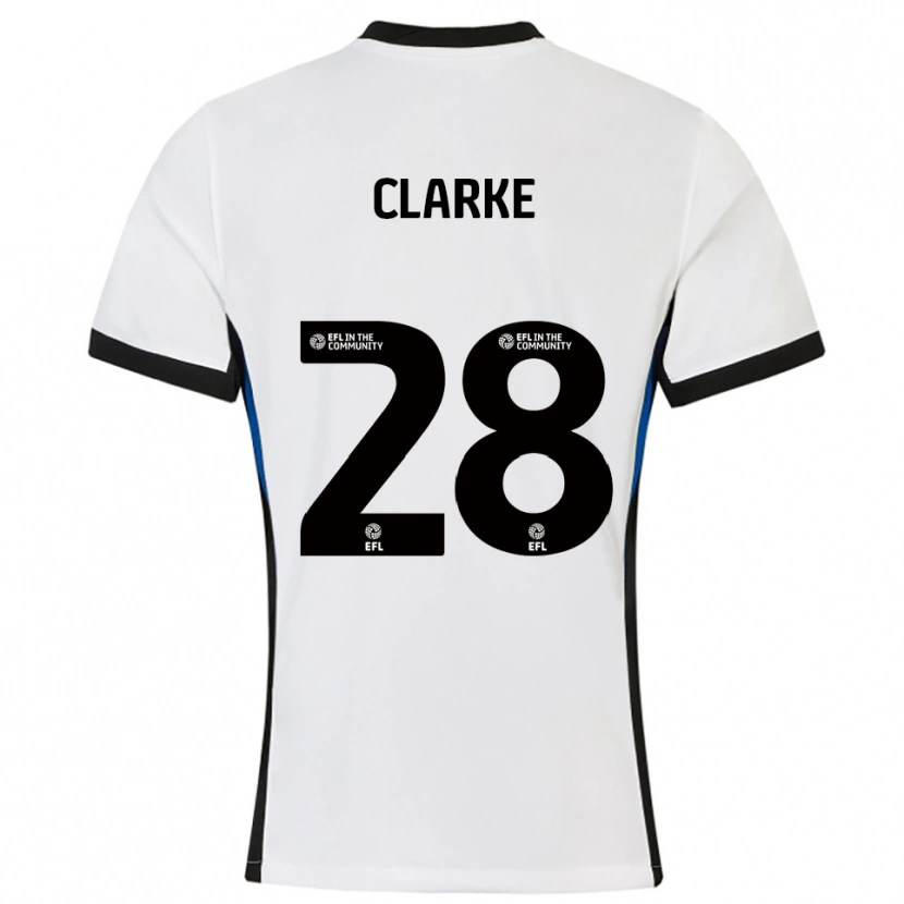 Danxen Dames Charlotte Clarke #28 Wit Blauw Uitshirt Uittenue 2025/26 T-Shirt België