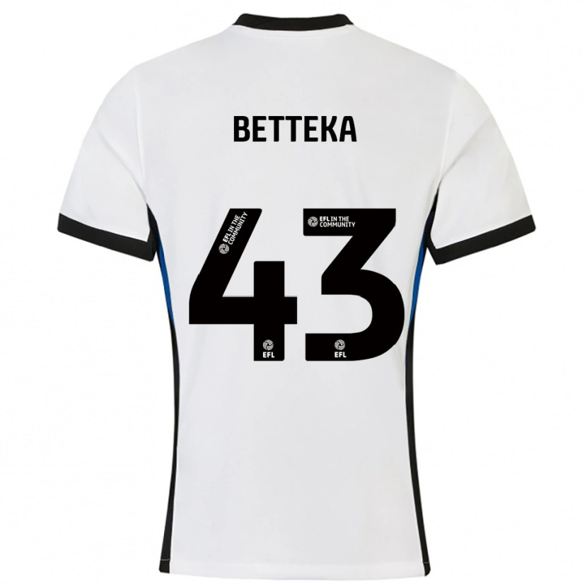 Danxen Dames Zaid Betteka #43 Wit Blauw Uitshirt Uittenue 2025/26 T-Shirt België
