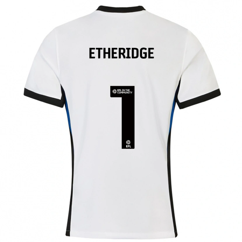 Danxen Dames Neil Etheridge #1 Wit Blauw Uitshirt Uittenue 2025/26 T-Shirt België