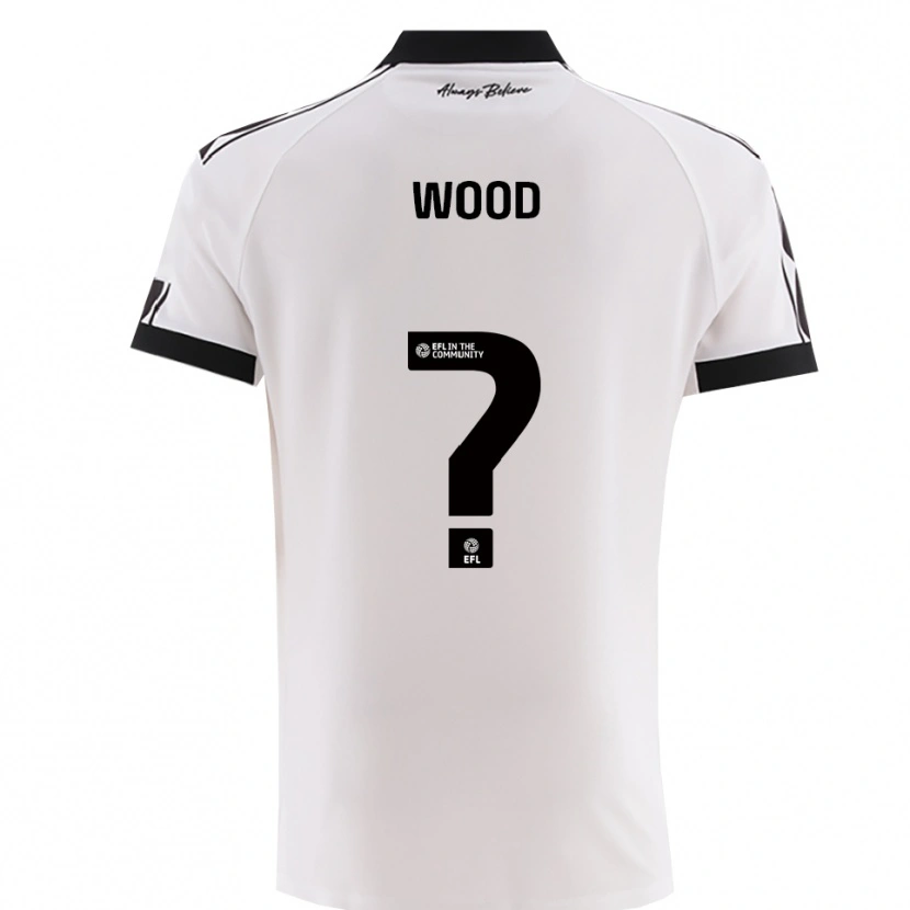 Danxen Dames Callum Wood #0 Wit Zwart Uitshirt Uittenue 2025/26 T-Shirt België