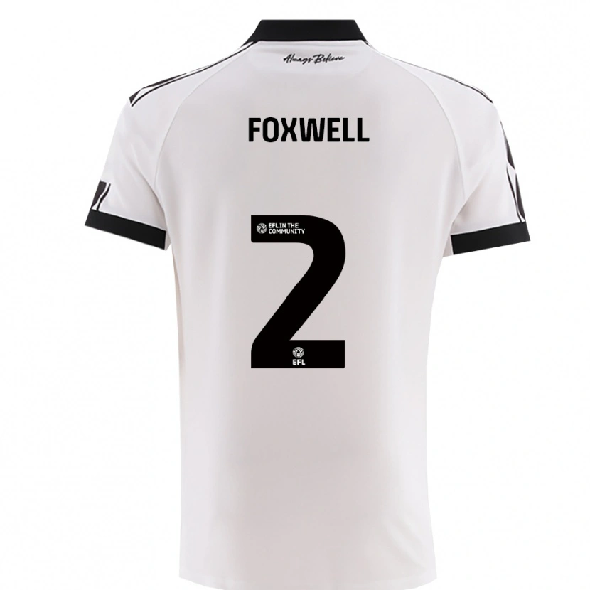 Danxen Dames Jaiden Foxwell #2 Wit Zwart Uitshirt Uittenue 2025/26 T-Shirt België