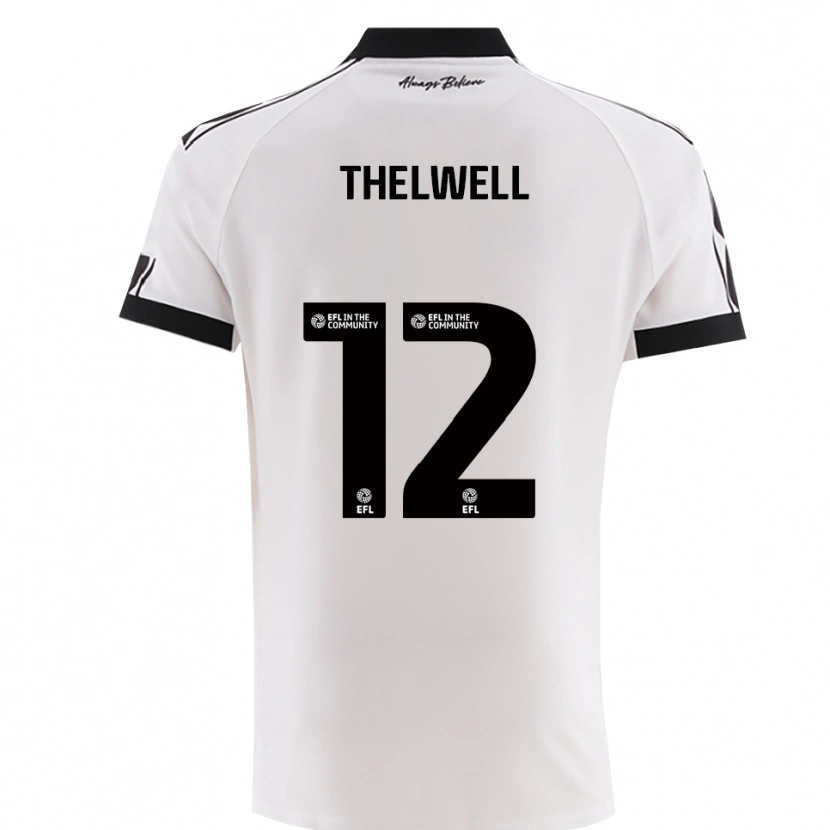 Danxen Dames Marley Thelwell #12 Wit Zwart Uitshirt Uittenue 2025/26 T-Shirt België