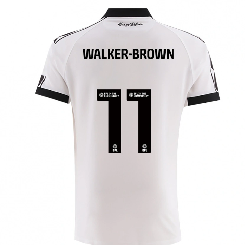 Danxen Dames Rushon Walker-Brown #11 Wit Zwart Uitshirt Uittenue 2025/26 T-Shirt België