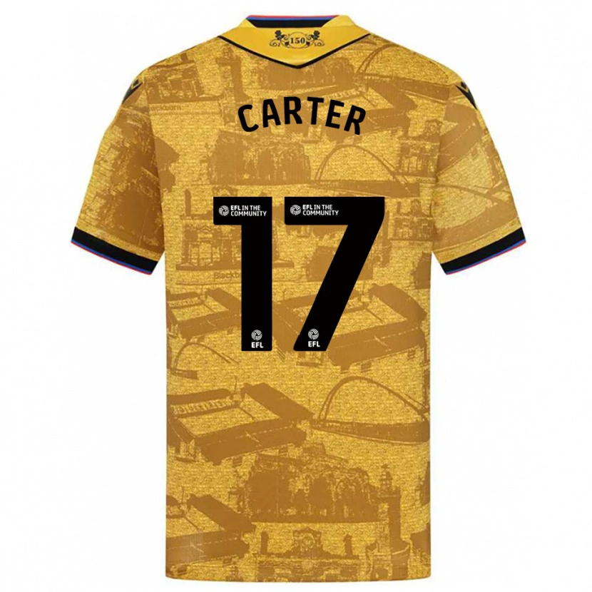 Danxen Dames Hayden Carter #17 Goud Zwart Uitshirt Uittenue 2025/26 T-Shirt België