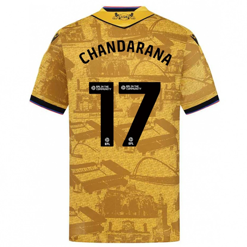 Danxen Dames Millie Chandarana #17 Goud Zwart Uitshirt Uittenue 2025/26 T-Shirt België