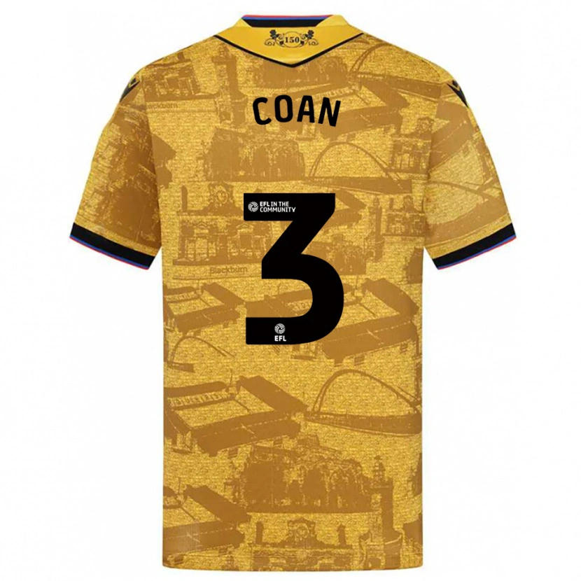 Danxen Dames Hannah Coan #3 Goud Zwart Uitshirt Uittenue 2025/26 T-Shirt België