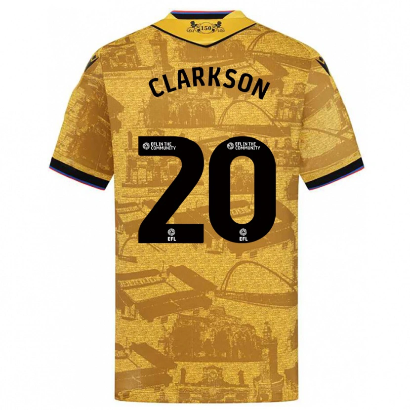 Danxen Dames Eve Clarkson #20 Goud Zwart Uitshirt Uittenue 2025/26 T-Shirt België