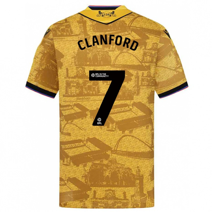 Danxen Dames Charlie Clanford #7 Goud Zwart Uitshirt Uittenue 2025/26 T-Shirt België