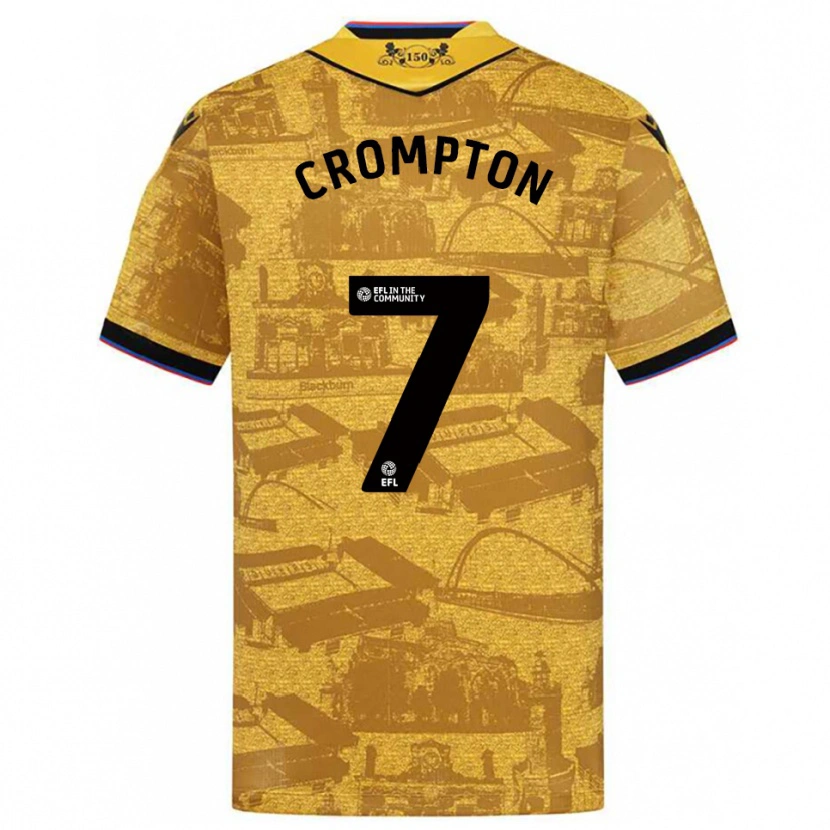 Danxen Dames Farah Crompton #7 Goud Zwart Uitshirt Uittenue 2025/26 T-Shirt België