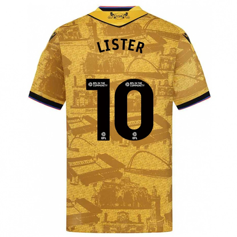 Danxen Dames Harry Lister #10 Goud Zwart Uitshirt Uittenue 2025/26 T-Shirt België
