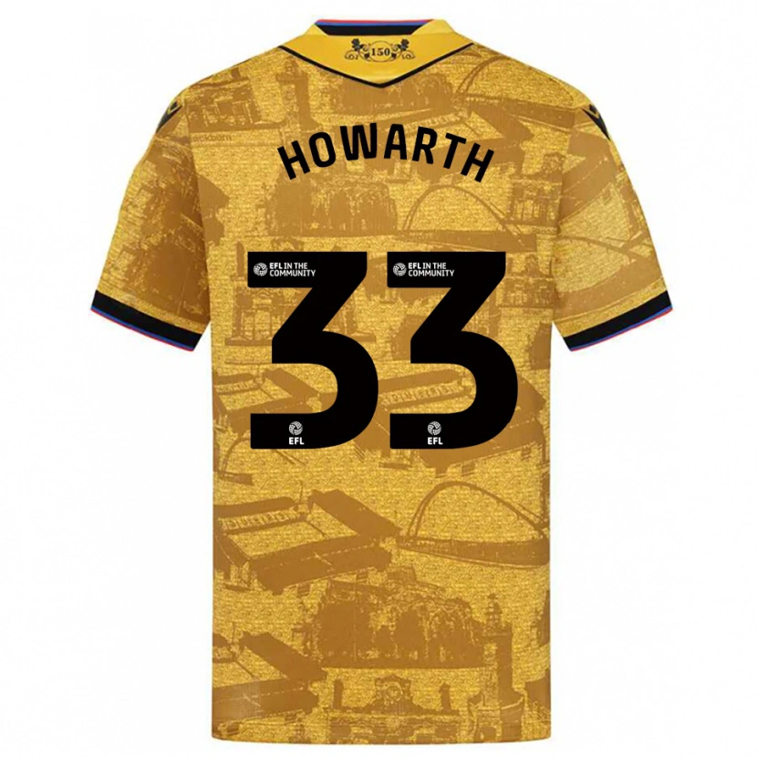 Danxen Dames Taylor Howarth #33 Goud Zwart Uitshirt Uittenue 2025/26 T-Shirt België