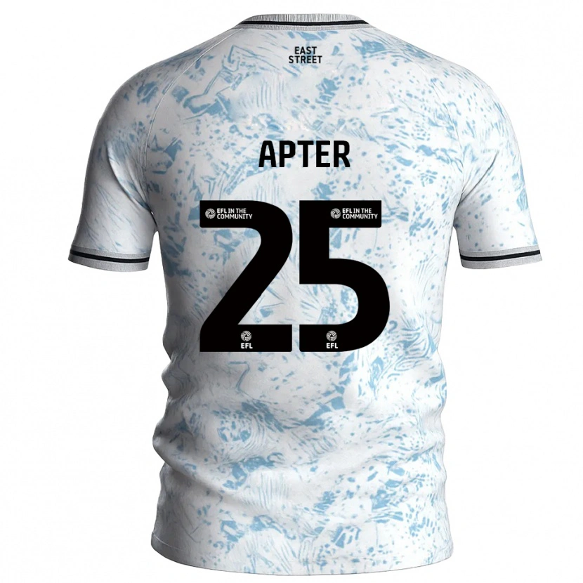 Danxen Dames Rob Apter #25 Wit Hemelsblauw Uitshirt Uittenue 2025/26 T-Shirt België