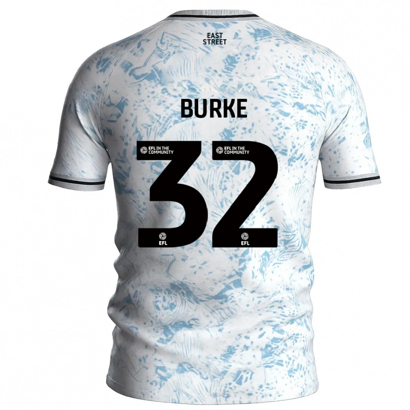Danxen Dames Reece Burke #32 Wit Hemelsblauw Uitshirt Uittenue 2025/26 T-Shirt België