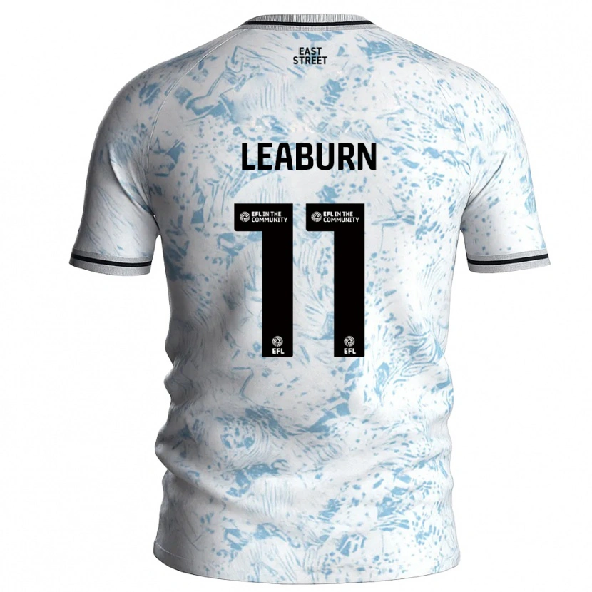 Danxen Dames Miles Leaburn #11 Wit Hemelsblauw Uitshirt Uittenue 2025/26 T-Shirt België