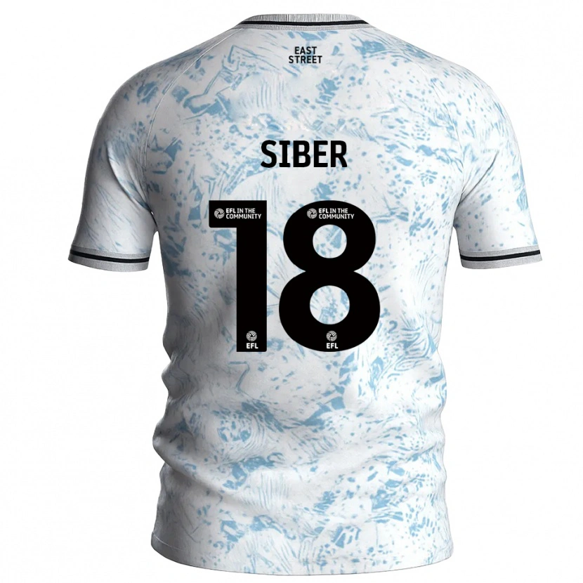 Danxen Dames Gloria Siber #18 Wit Hemelsblauw Uitshirt Uittenue 2025/26 T-Shirt België