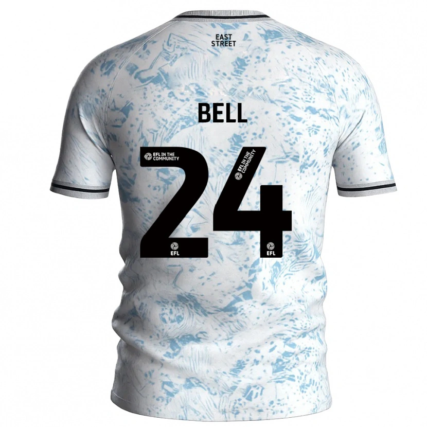 Danxen Dames Taylor Bell #24 Wit Hemelsblauw Uitshirt Uittenue 2025/26 T-Shirt België