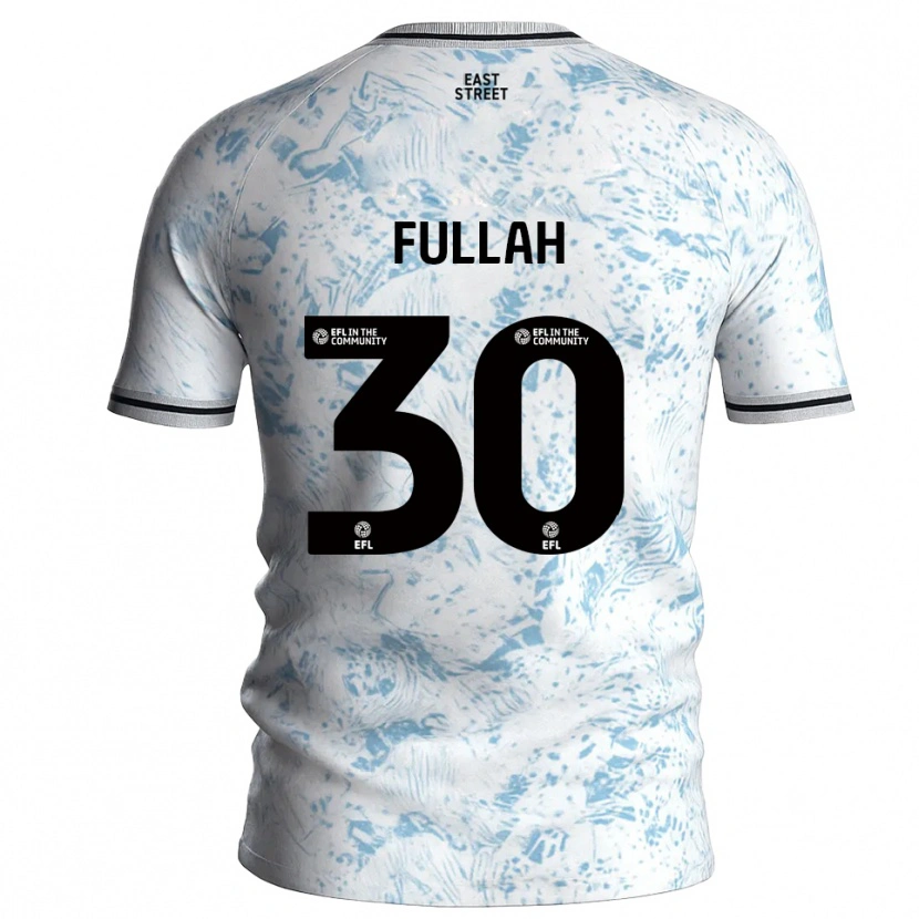 Danxen Dames Ibrahim Fullah #30 Wit Hemelsblauw Uitshirt Uittenue 2025/26 T-Shirt België