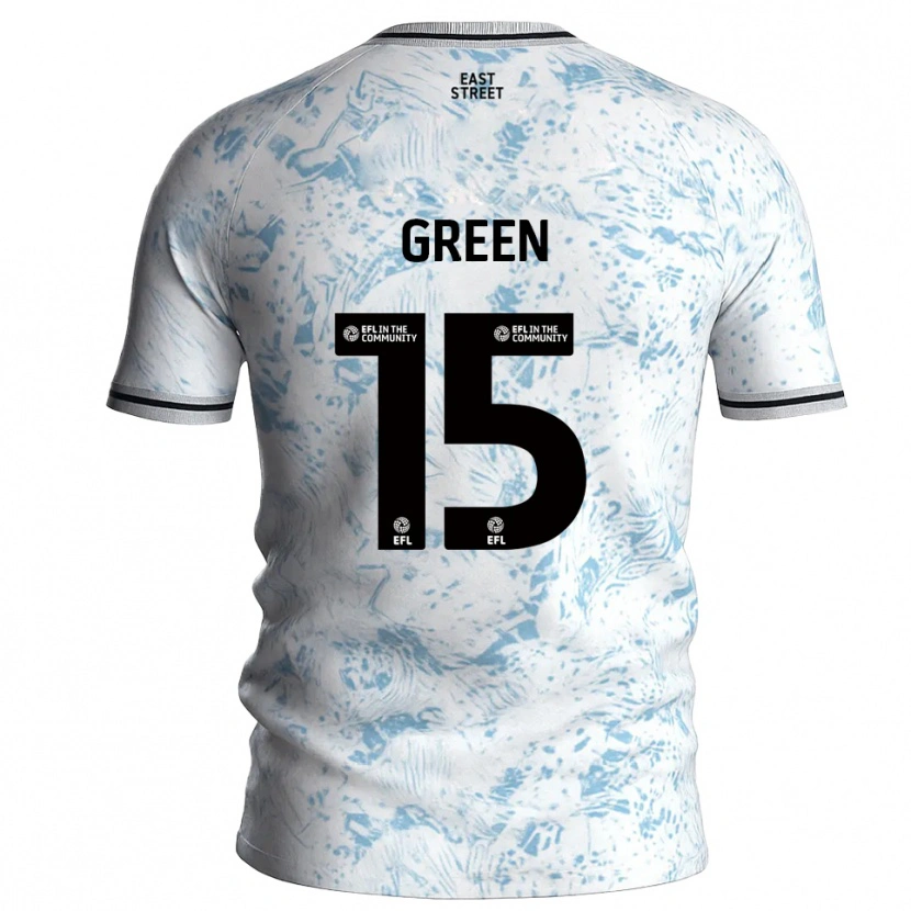 Danxen Dames Kayleigh Green #15 Wit Hemelsblauw Uitshirt Uittenue 2025/26 T-Shirt België
