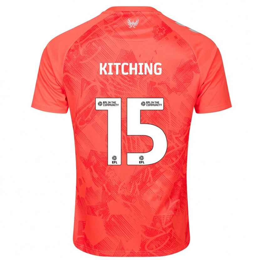 Danxen Dames Liam Kitching #15 Oranje Wit Uitshirt Uittenue 2025/26 T-Shirt België
