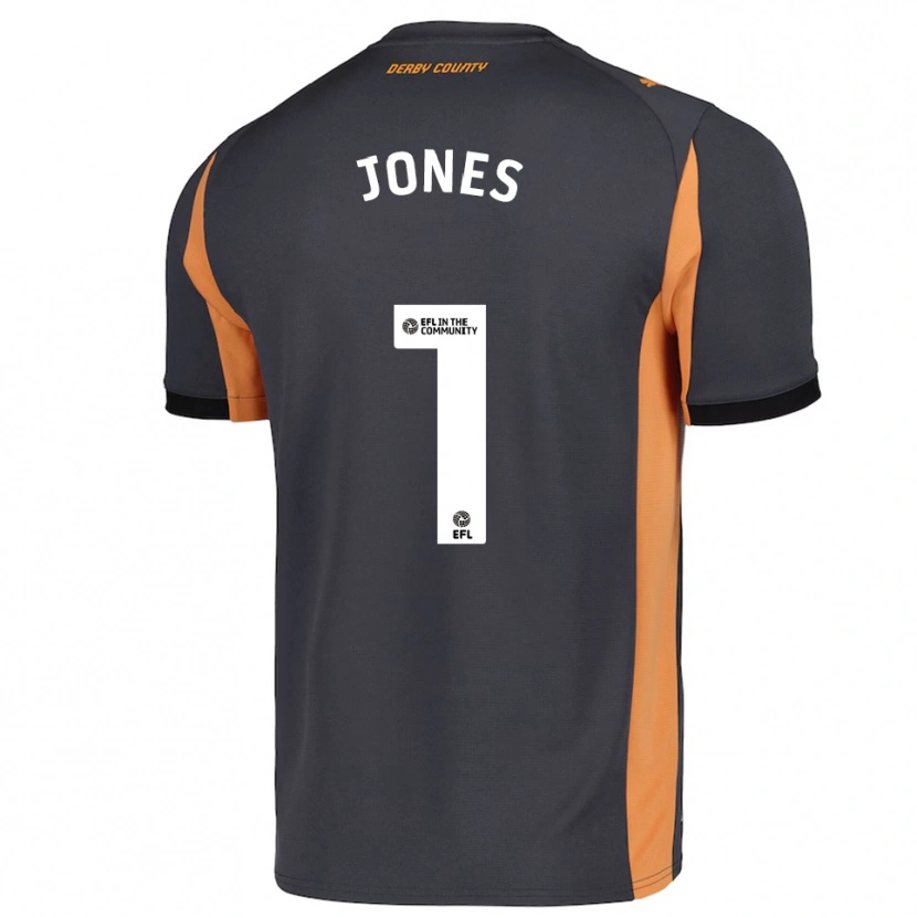 Danxen Dames Lucy Jones #1 Grijs Oranje Zwart Uitshirt Uittenue 2025/26 T-Shirt België