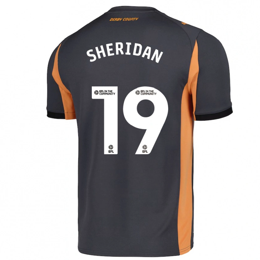 Danxen Dames Isabel Sheridan #19 Grijs Oranje Zwart Uitshirt Uittenue 2025/26 T-Shirt België