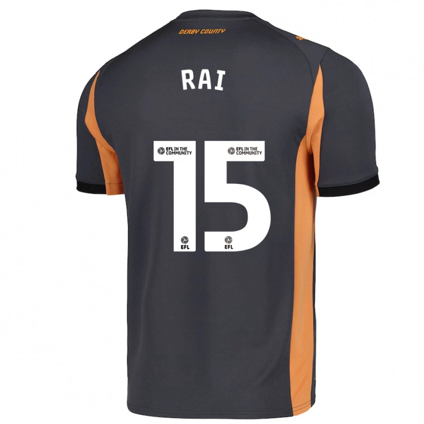Danxen Dames Kira Rai #15 Grijs Oranje Zwart Uitshirt Uittenue 2025/26 T-Shirt België