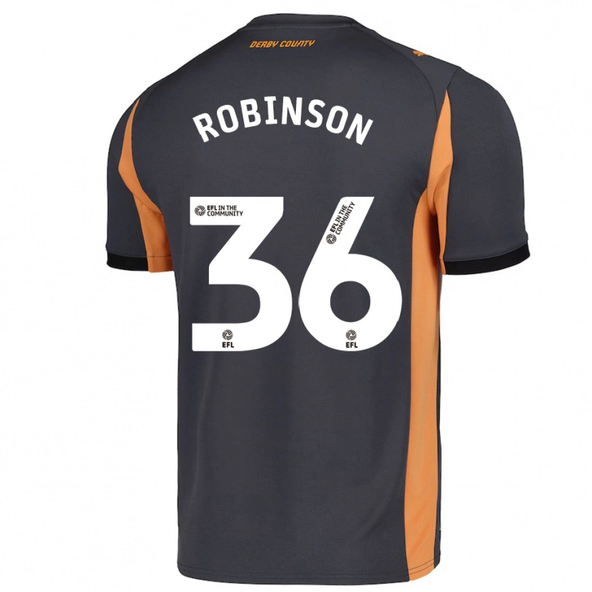 Danxen Dames Keilen Robinson #36 Grijs Oranje Zwart Uitshirt Uittenue 2025/26 T-Shirt België