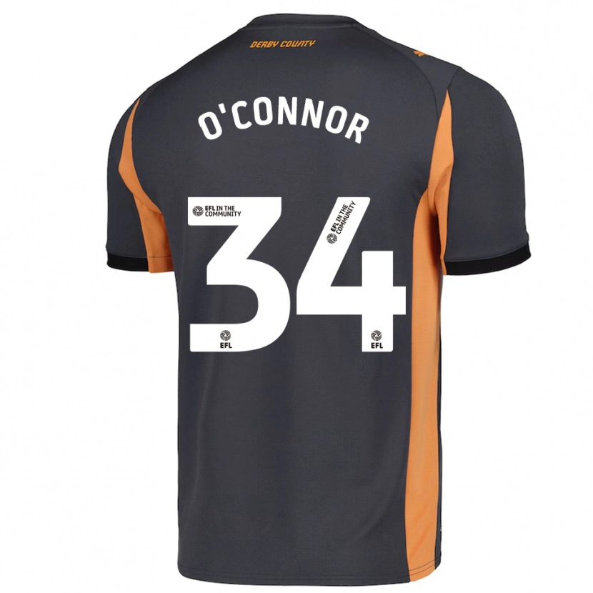 Danxen Dames Dolcie O'connor #34 Grijs Oranje Zwart Uitshirt Uittenue 2025/26 T-Shirt België