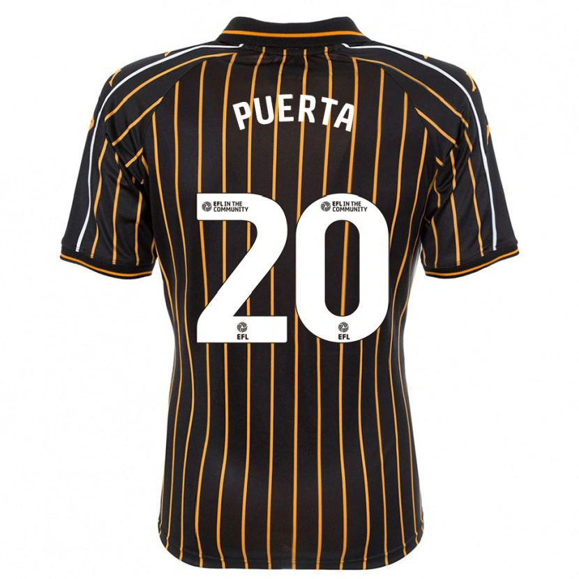 Danxen Dames Gustavo Puerta #20 Wit Zwart Uitshirt Uittenue 2025/26 T-Shirt België