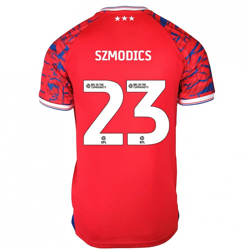 Danxen Dames Sammie Szmodics #23 Rood Blauw Uitshirt Uittenue 2025/26 T-Shirt België