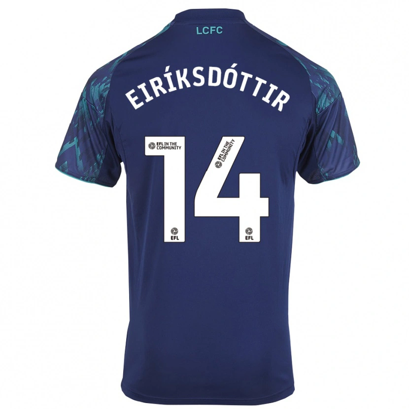 Danxen Dames Hlín Eiríksdóttir #14 Marine Groen Wit Uitshirt Uittenue 2025/26 T-Shirt België