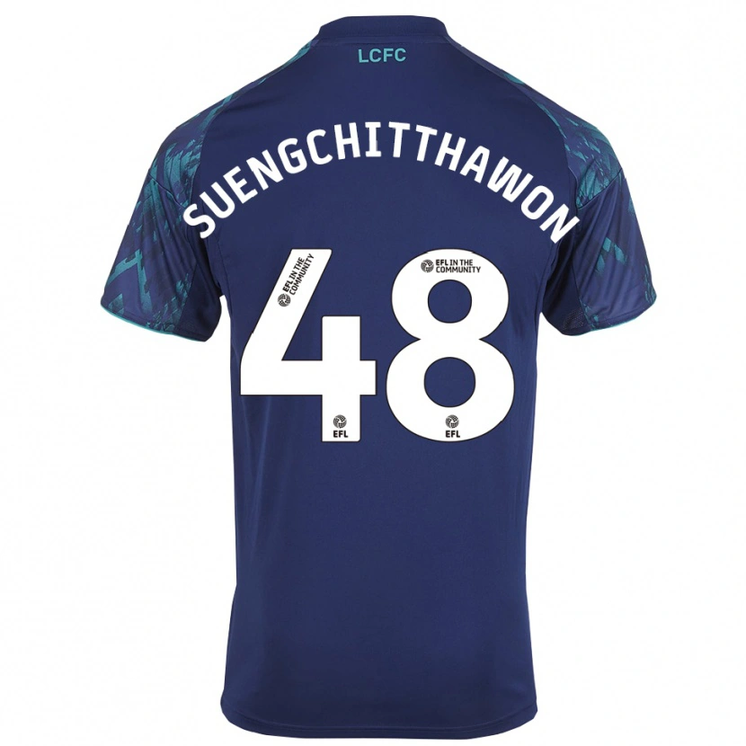 Danxen Dames Thanawat Suengchitthawon #48 Marine Groen Wit Uitshirt Uittenue 2025/26 T-Shirt België