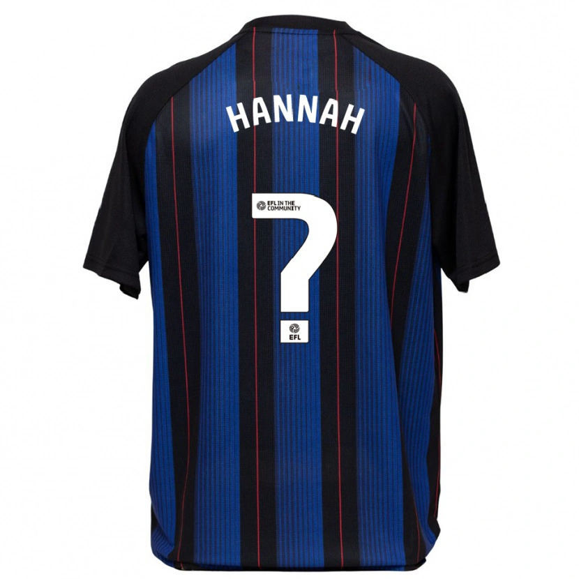Danxen Dames Jack Hannah #0 Blauw Zwart Uitshirt Uittenue 2025/26 T-Shirt België