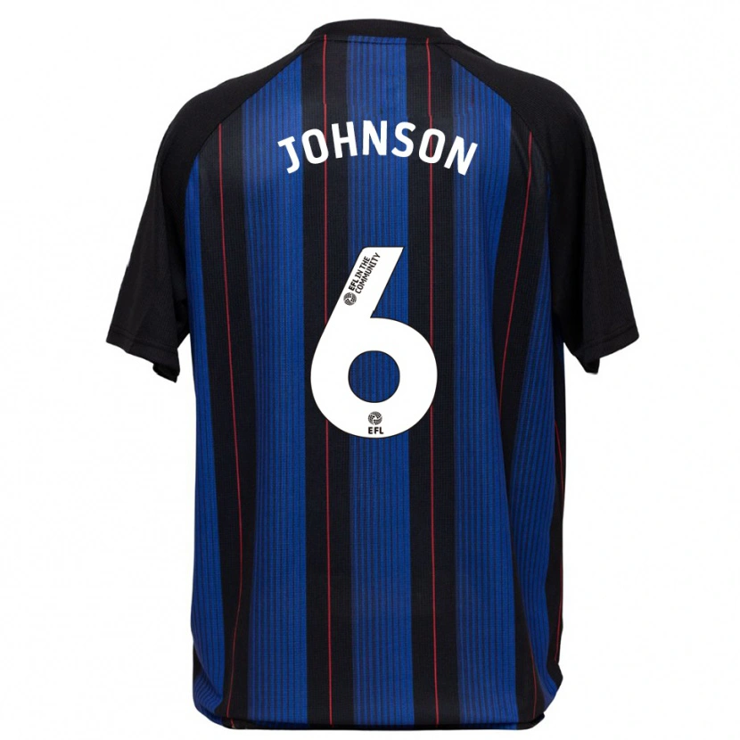 Danxen Dames Brayden Johnson #6 Blauw Zwart Uitshirt Uittenue 2025/26 T-Shirt België