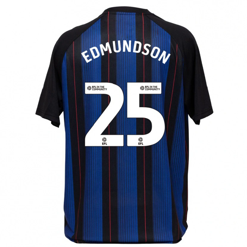 Danxen Dames George Edmundson #25 Blauw Zwart Uitshirt Uittenue 2025/26 T-Shirt België