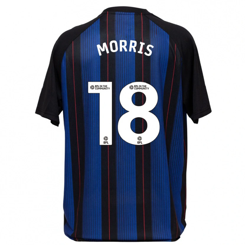 Danxen Dames Aidan Morris #18 Blauw Zwart Uitshirt Uittenue 2025/26 T-Shirt België