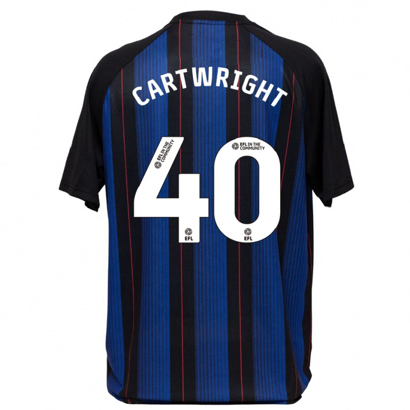 Danxen Dames Finlay Cartwright #40 Blauw Zwart Uitshirt Uittenue 2025/26 T-Shirt België