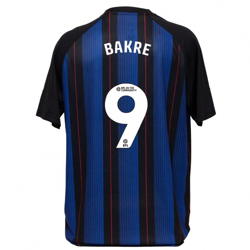 Danxen Dames Hazeem Bakre #9 Blauw Zwart Uitshirt Uittenue 2025/26 T-Shirt België