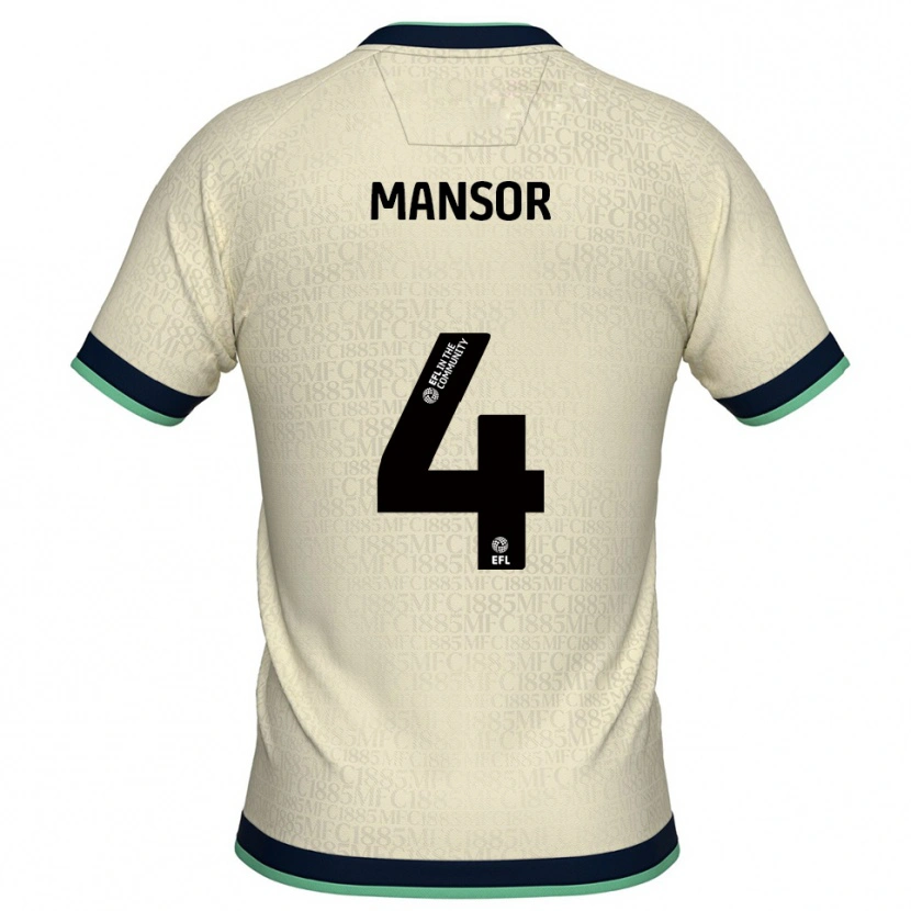 Danxen Dames Elias Mansor #4 Champagne Marine Uitshirt Uittenue 2025/26 T-Shirt België