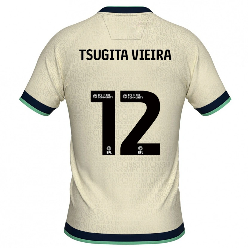 Danxen Dames Sacha Tsugita Vieira #12 Champagne Marine Uitshirt Uittenue 2025/26 T-Shirt België