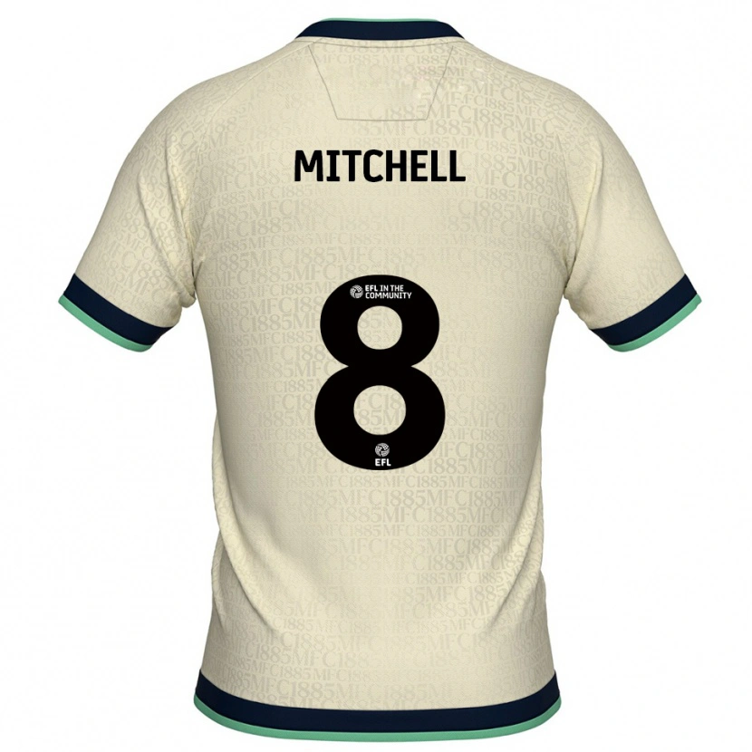Danxen Dames Billy Mitchell #8 Champagne Marine Uitshirt Uittenue 2025/26 T-Shirt België