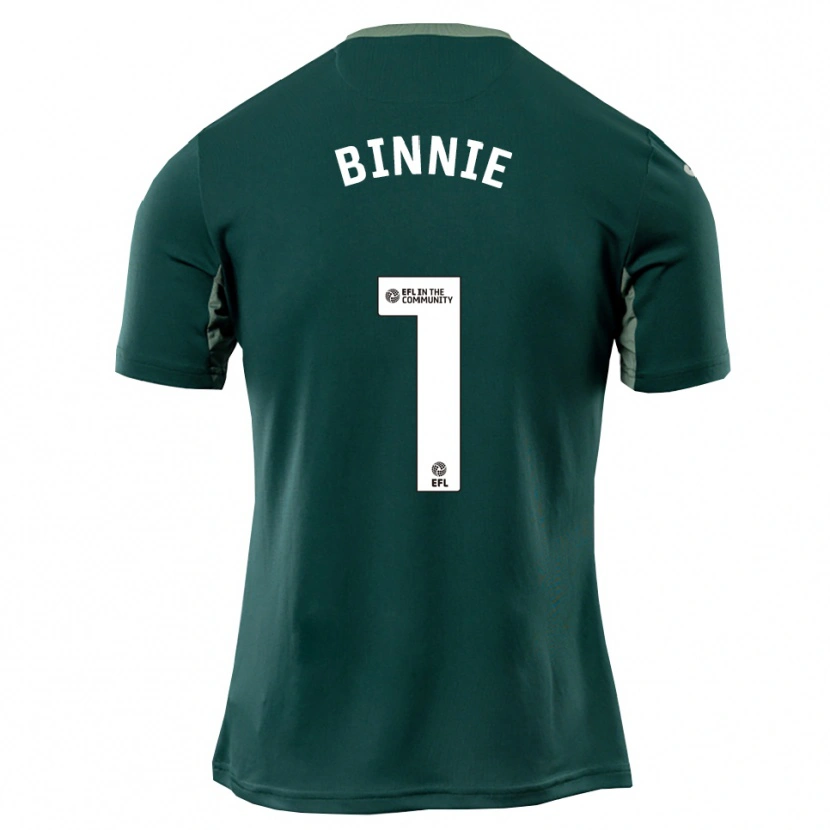 Danxen Dames Ethan Binnie #1 Groen Wit Paars Uitshirt Uittenue 2025/26 T-Shirt België