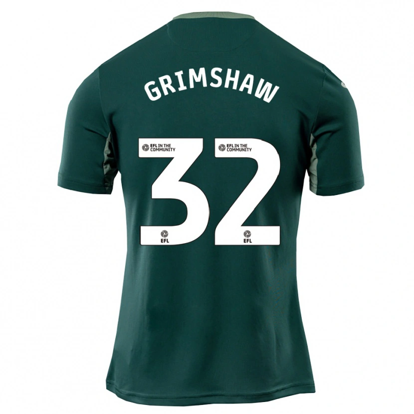 Danxen Dames Daniel Grimshaw #32 Groen Wit Paars Uitshirt Uittenue 2025/26 T-Shirt België