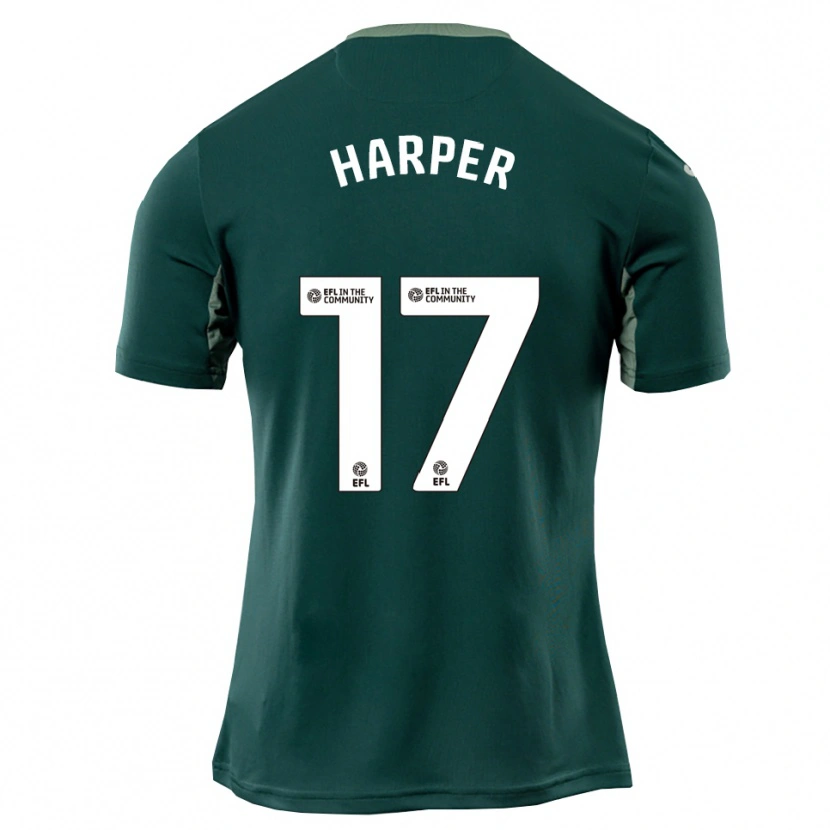 Danxen Dames Jess Harper #17 Groen Wit Paars Uitshirt Uittenue 2025/26 T-Shirt België