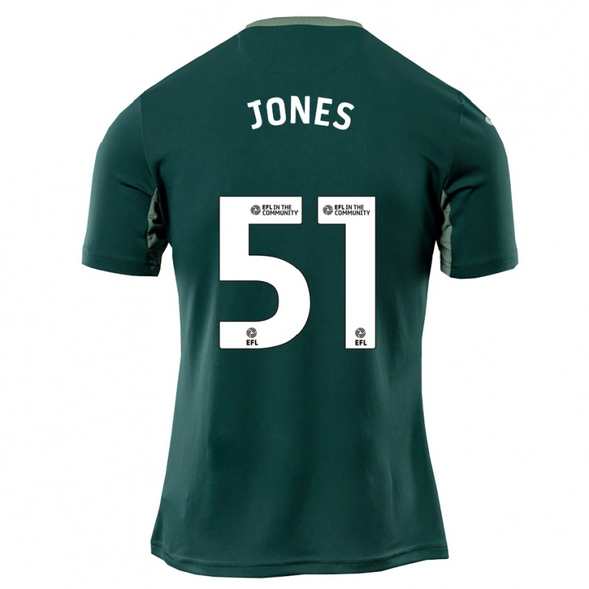 Danxen Dames Dylan Jones #51 Groen Wit Paars Uitshirt Uittenue 2025/26 T-Shirt België