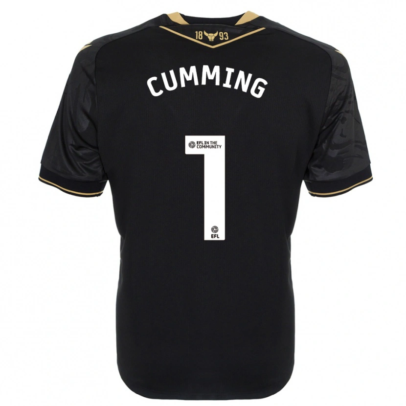 Danxen Dames Jamie Cumming #1 Zwart Goud Uitshirt Uittenue 2025/26 T-Shirt België