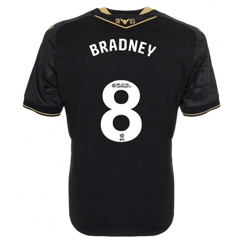 Danxen Dames Harrison Bradney #8 Zwart Goud Uitshirt Uittenue 2025/26 T-Shirt België