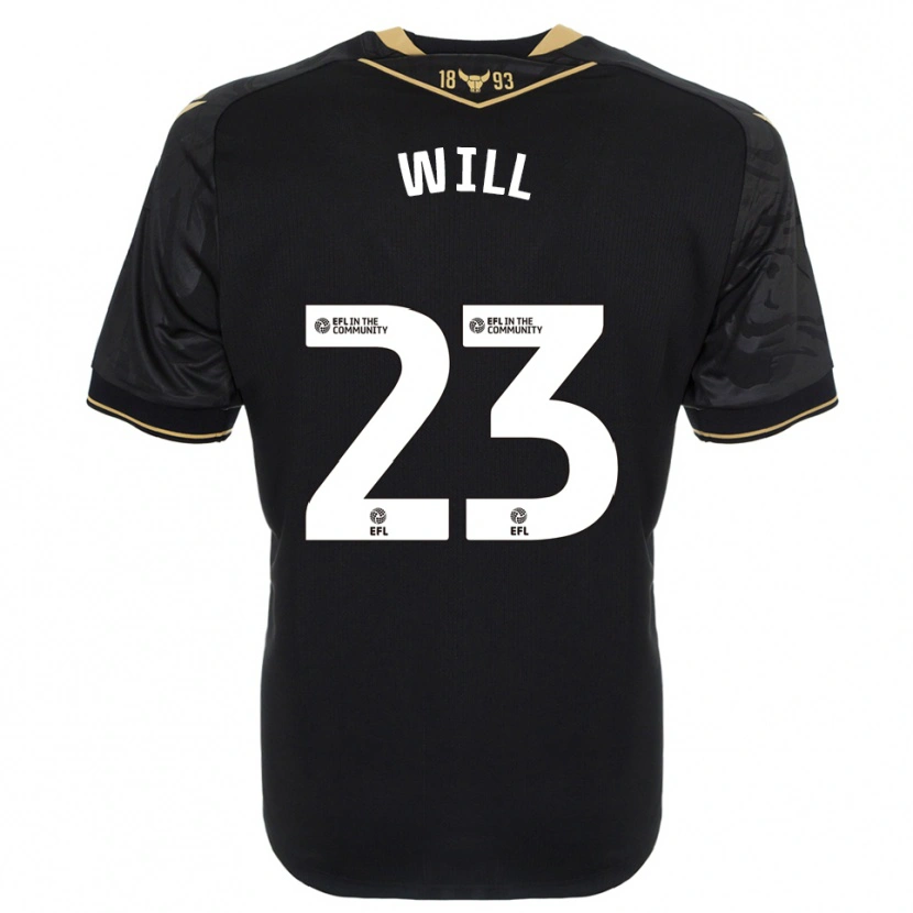 Danxen Dames Merrick Will #23 Zwart Goud Uitshirt Uittenue 2025/26 T-Shirt België