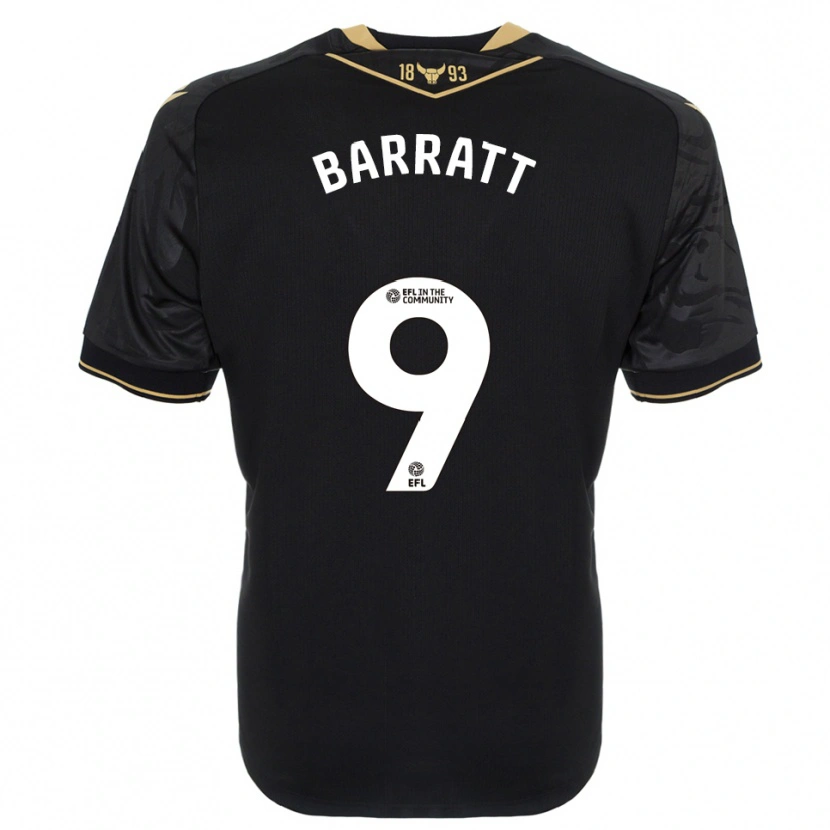 Danxen Dames Zoe Barratt #9 Zwart Goud Uitshirt Uittenue 2025/26 T-Shirt België